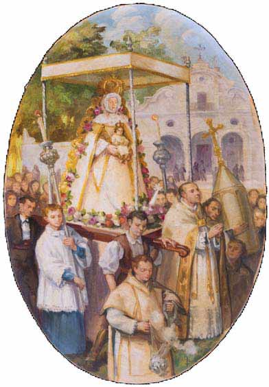 Retablo-Virgen-del-Rocio-parroquia-almonte-Santiago-Martinez-1948-Foto-Carmen-Longobardo