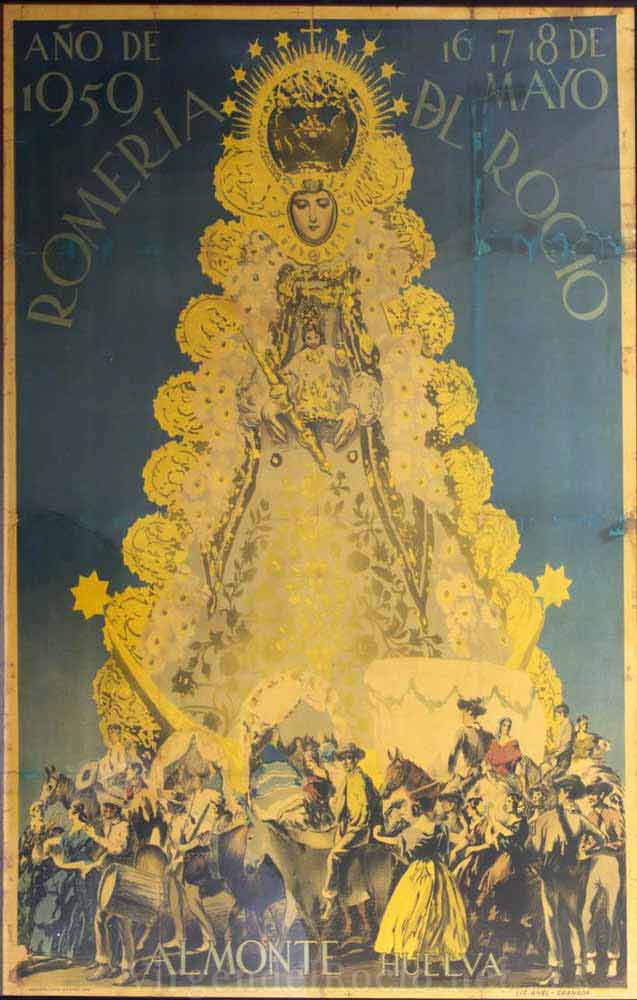 Cartel-Virgen-del-rocio-año-1959