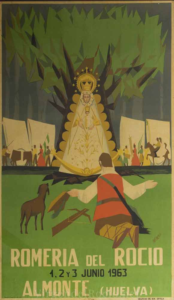Cartel-Virgen-del-rocio-año-1963