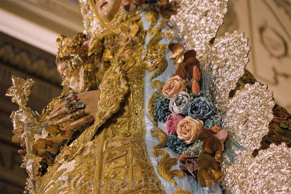 Rafagas plata Virgen del Rocío