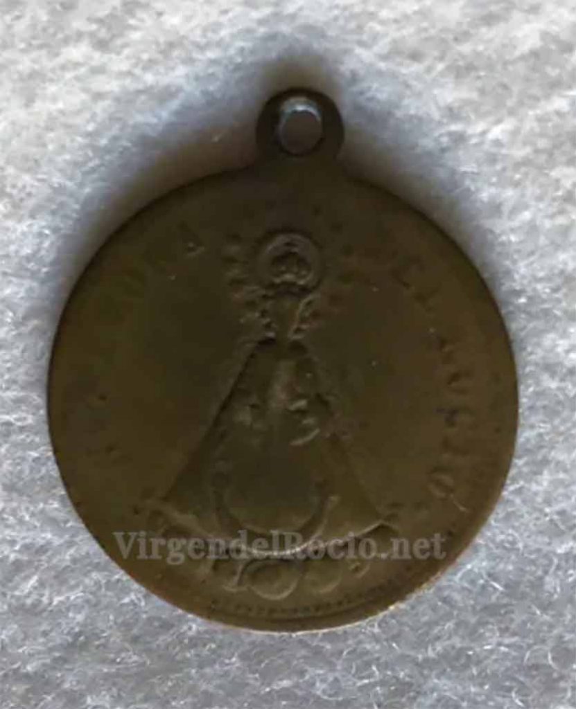 Medalla Virgen del Rocío antigua