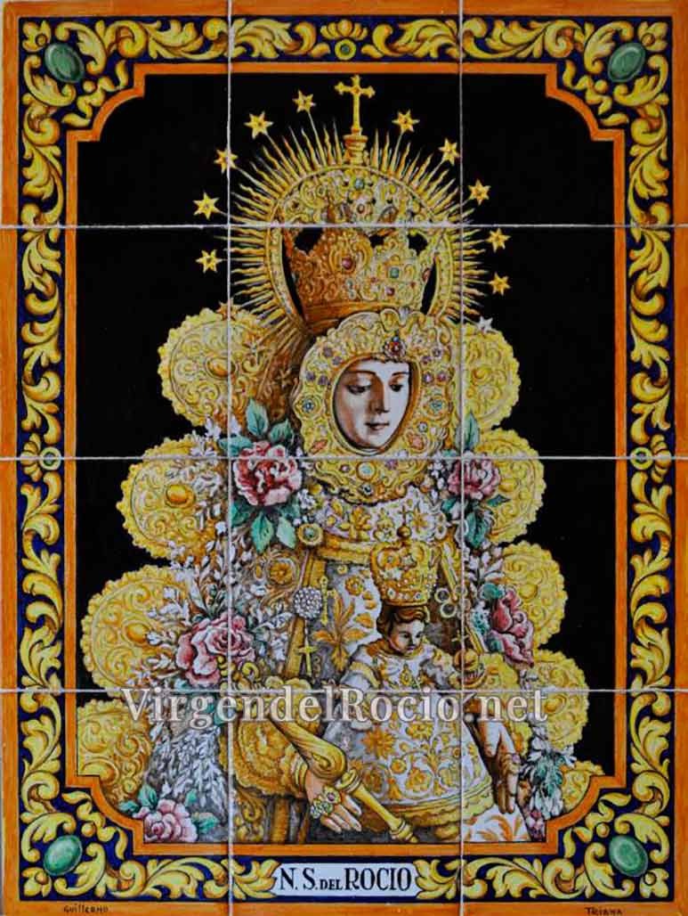 Mural cerámico Virgen del Rocío