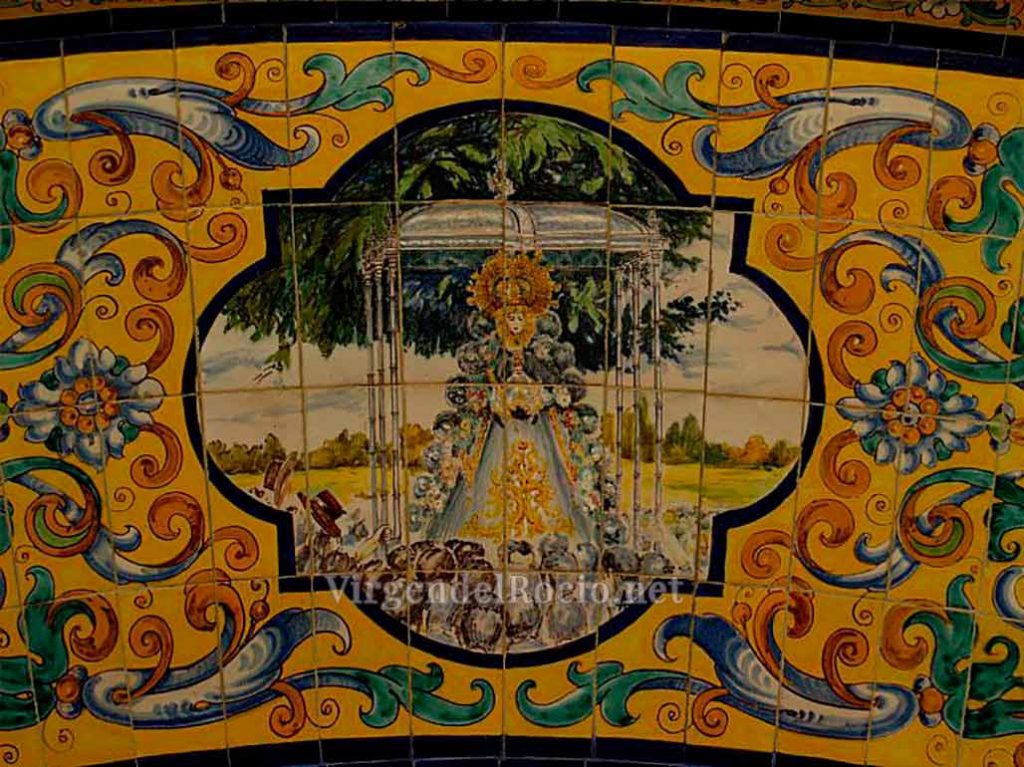 Detalle de un arco cerámico conservado en el Cortijo Nuevo del Alamillo (Sevilla). Antonio Carrera. Fábrica de Ramos Rejano. Principios de la década de 1960.