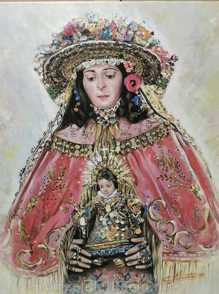 Pintura Virgen Rocío