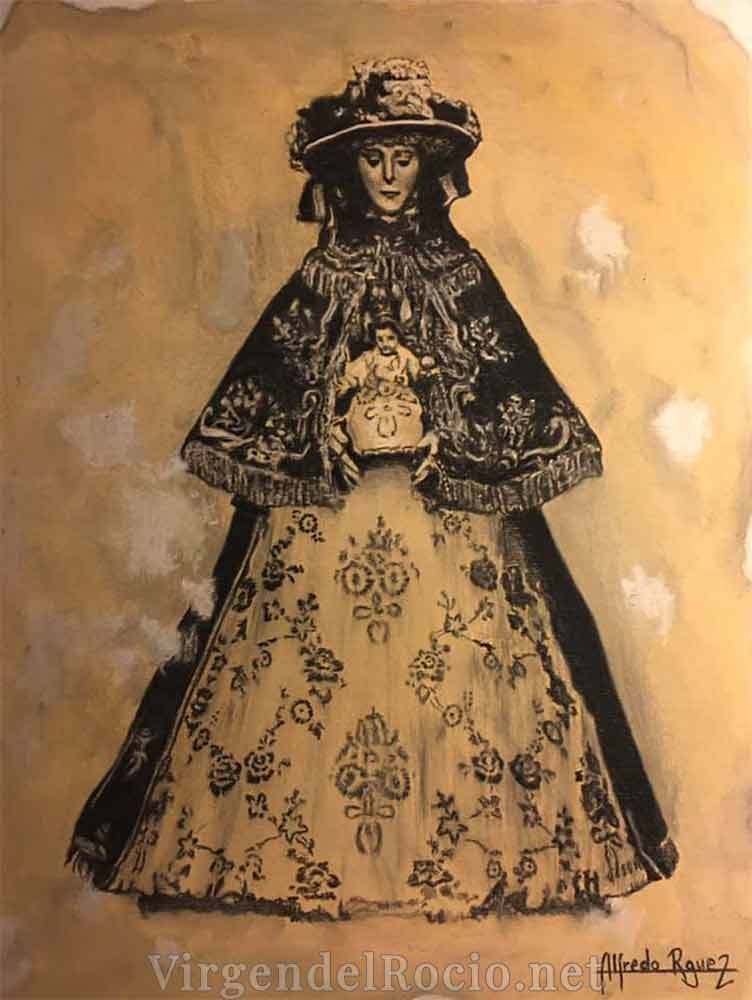 Virgen Rocío pintura
